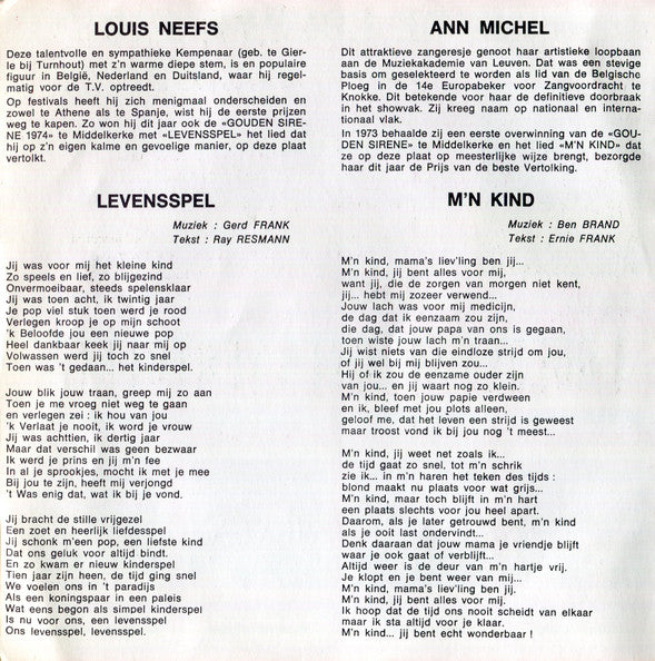 Louis Neefs, Ann Michel, Connie Neefs, Jacques Raymond -De Gouden Sirene