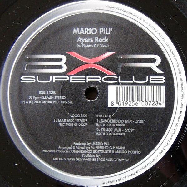 Mario Piu'* -Ayers Rock