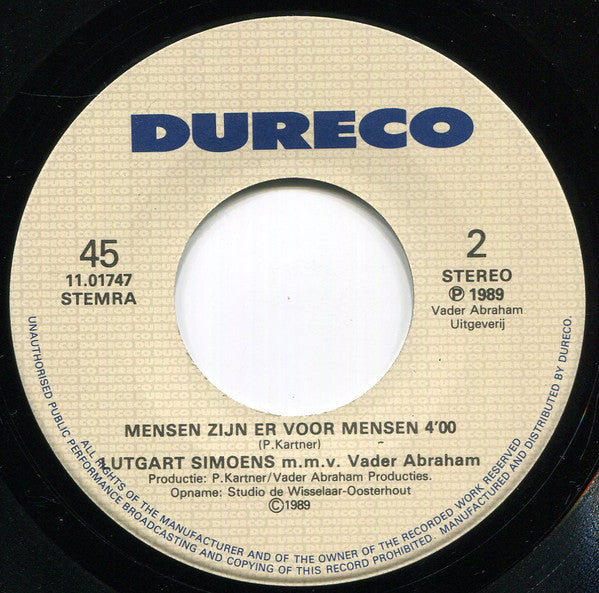 Lutgart Simoens m.m.v. Vader Abraham -Mensen Zijn Er Voor Mensen