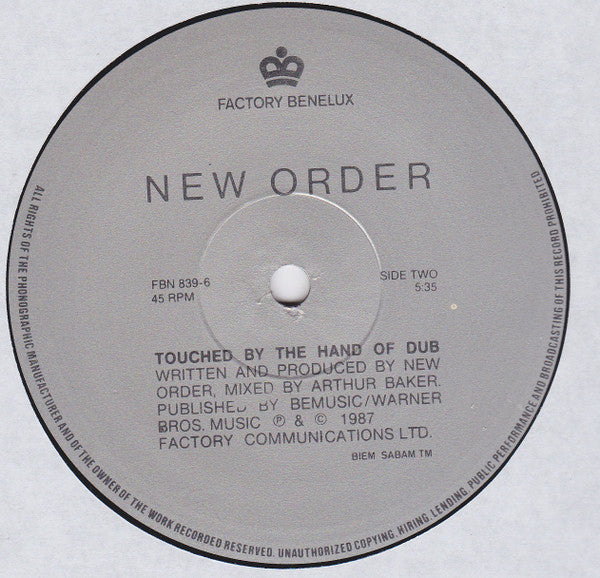 New Order -Touched By The Hand Of God