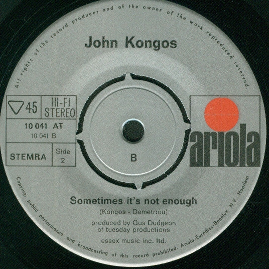 John Kongos -He's Gonna Step On You Again