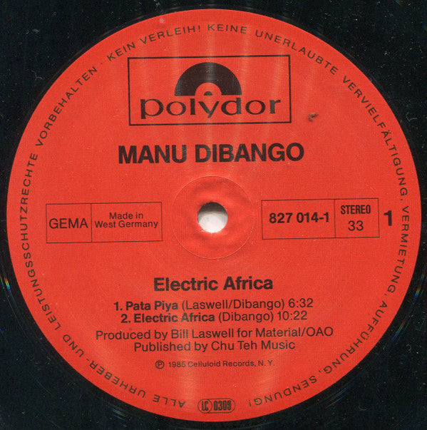 Manu Dibango -Electric Africa