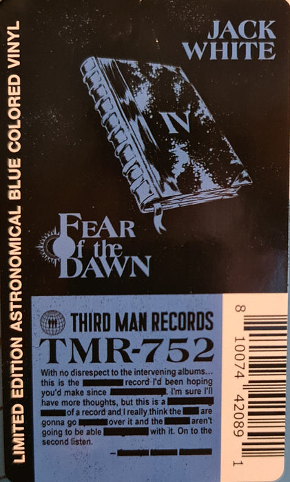 Jack White (2) -Fear Of The Dawn