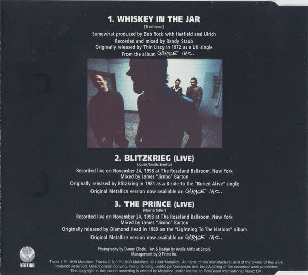 Metallica - Whiskey In The Jar