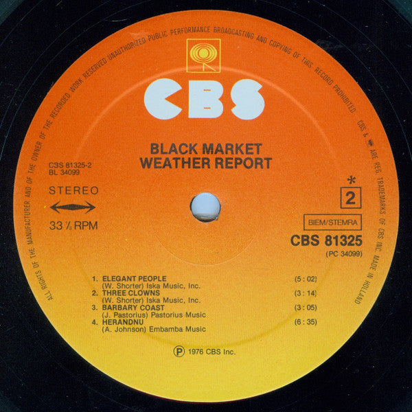 Weather Report -Black Market