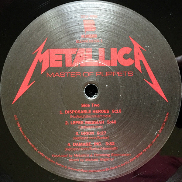 Metallica -Master Of Puppets
