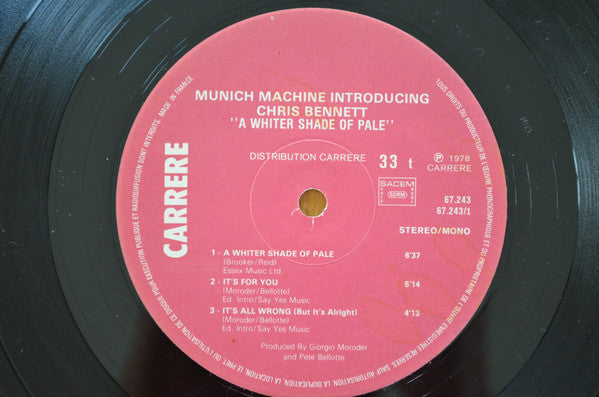 Munich Machine Introducing Chris Bennett - A Whiter Shade Of Pale