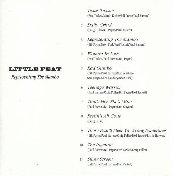 Little Feat -Representing The Mambo