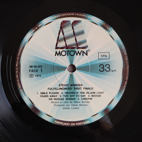 Stevie Wonder -Fulfillingness' First Finale