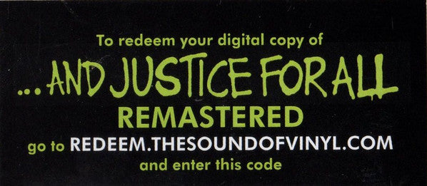 Metallica -...And Justice For All