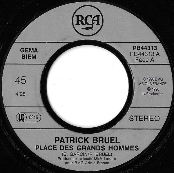 Patrick Bruel -Place Des Grands Hommes...