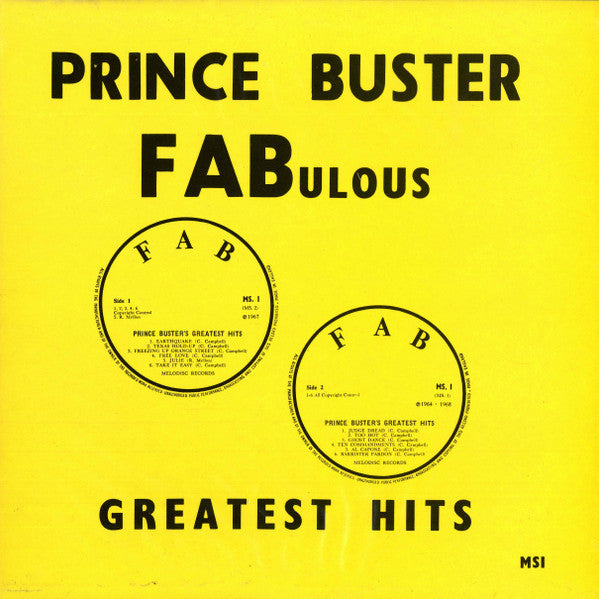 Prince Buster -Fabulous Greatest Hits