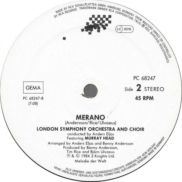 Murray Head -One Night In Bangkok