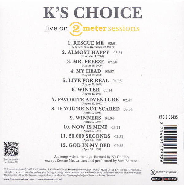 K's Choice - Acoustic - Live On 2 Meter Sessions