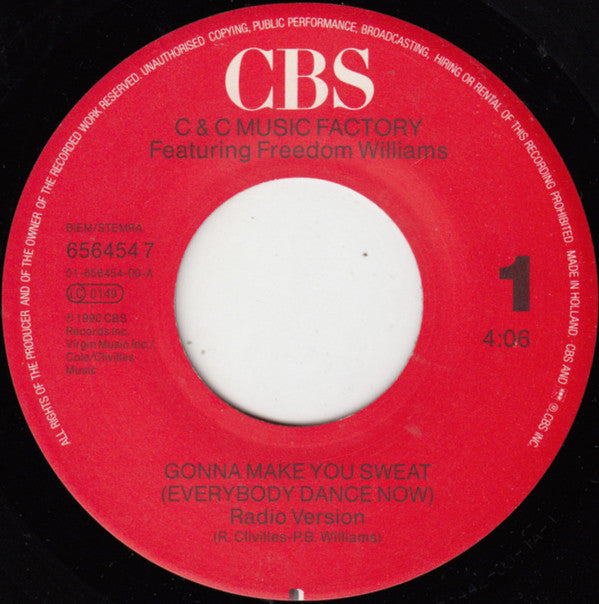 C & C Music Factory* Featuring Freedom Williams -Gonna Make You Sweat (Everybody Dance Now)