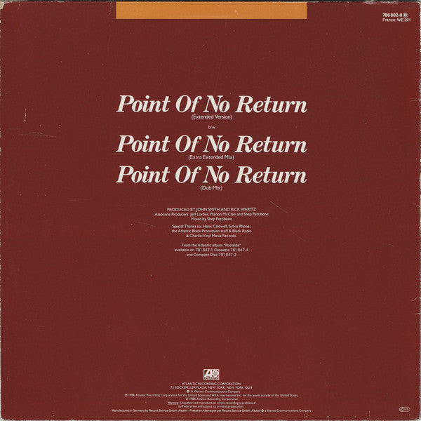 Nu Shooz -Point Of No Return (Extended Version)