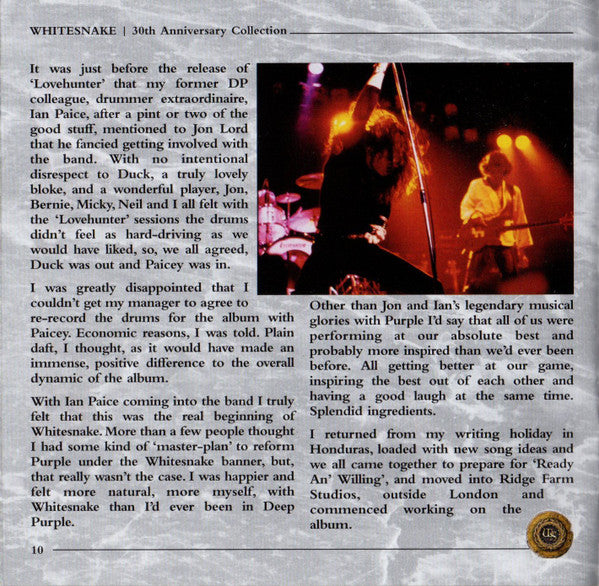 Whitesnake -30th Anniversary Collection