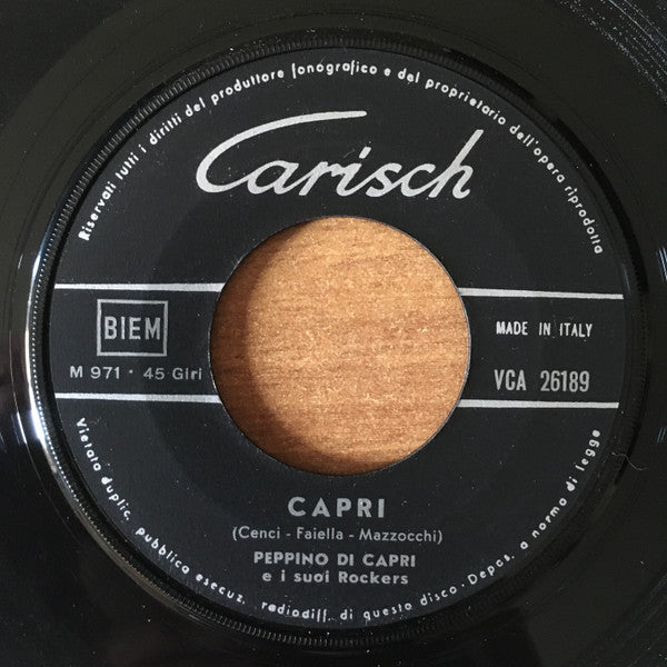 Peppino Di Capri E I Suoi Rockers -Piangi Piangi = Cry / Capri