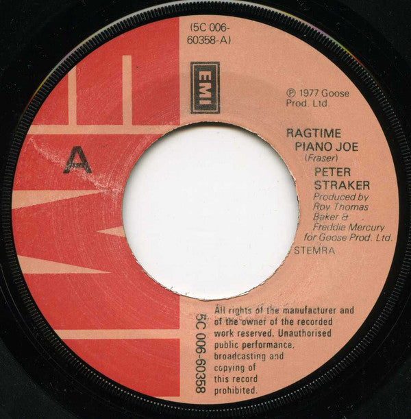 Peter Straker -Ragtime Piano Joe