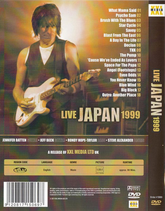 Jeff Beck -Live Japan 1999
