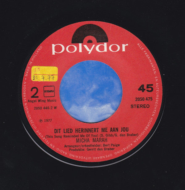 Micha Marah -Dibbi-dibbi-dibbi-da / Dit lied herinnert me aan jou