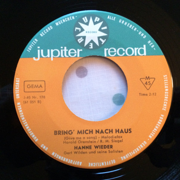Hanne Wieder -James, Halt' Die Leiter Grade / Bring' Mich Nach Haus'