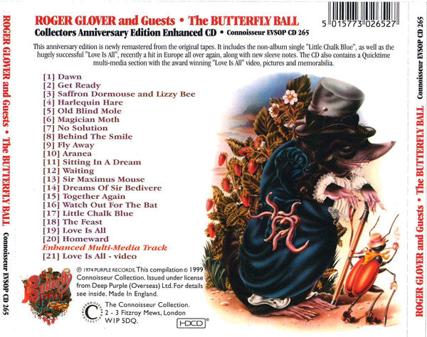 Roger Glover And Guests -The Butterfly Ball And The Grasshopper's Feast (25th Anniversary Collectors Edition)
