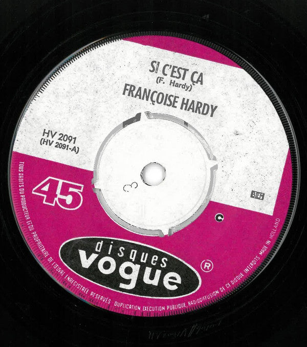 Françoise Hardy -Si C'est Ça