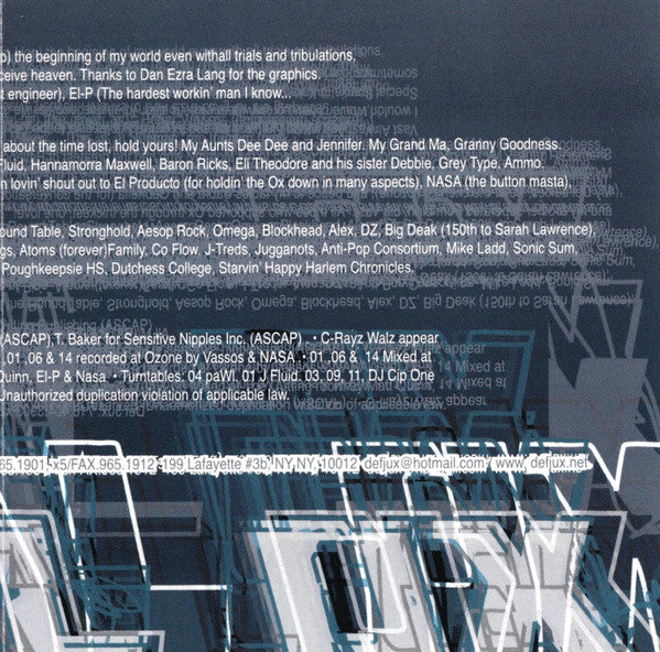 Cannibal Ox -The Cold Vein