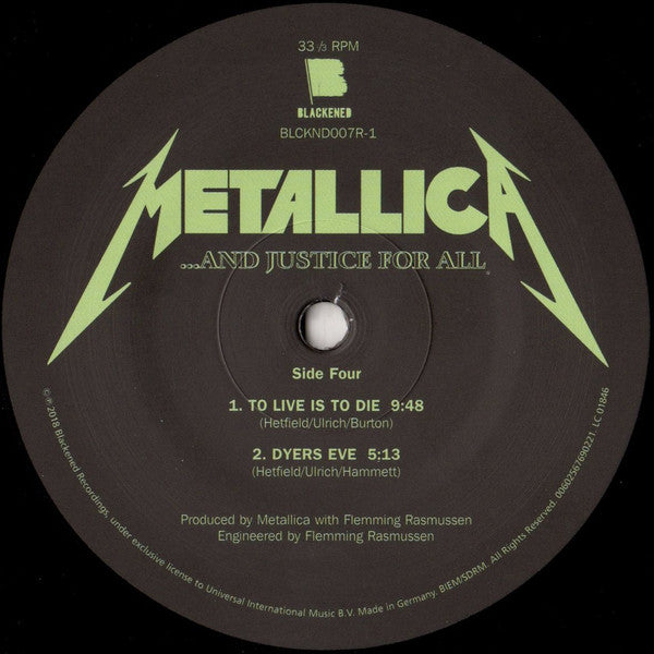 Metallica -...And Justice For All