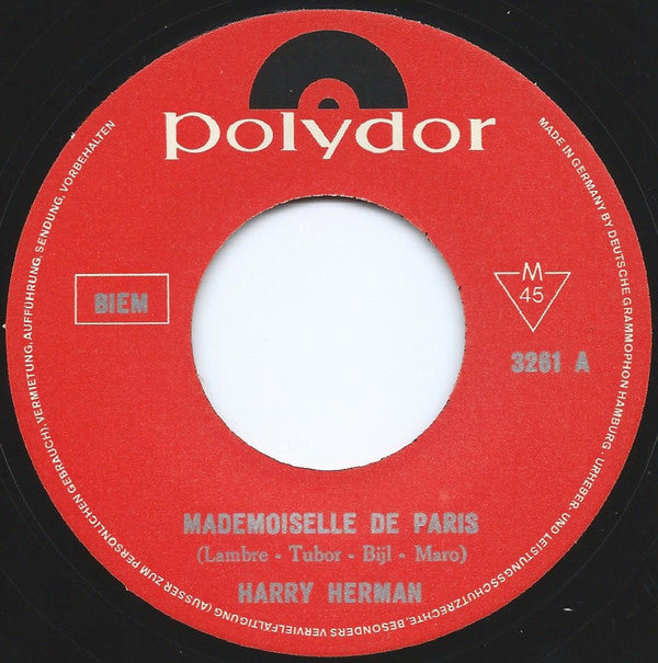 Harry Herman -Mademoiselle De Paris / Zu Schön Um Dich Zu Vergessen