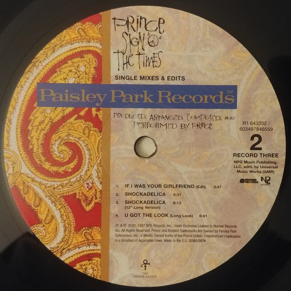 Prince -Sign "O" The Times