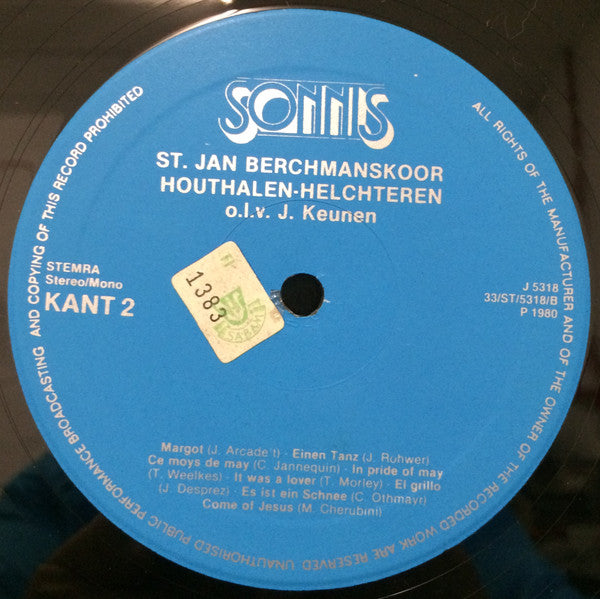 O.l.v.*, Jos Keunen - Volksliederen &amp; Madrigalen