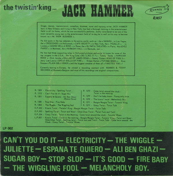 Jack Hammer -Tell The Gang Goodbye / Twist In The Morning