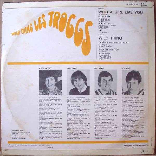 Les Troggs* -Wild Thing