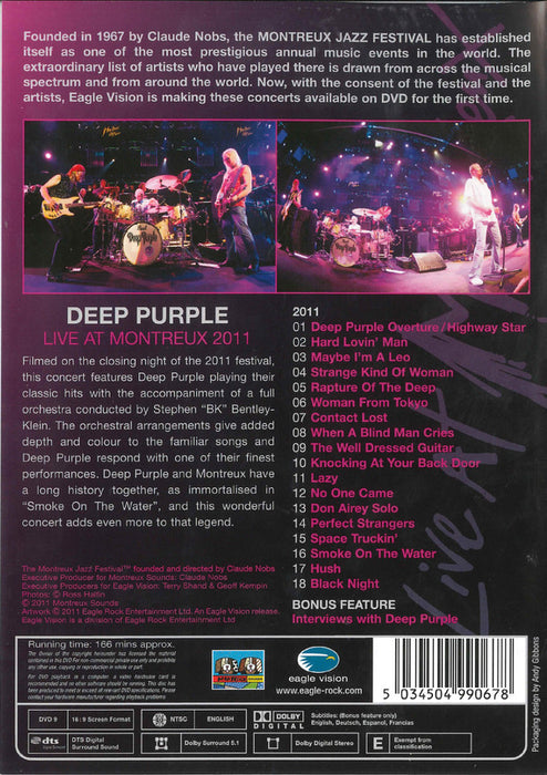 Deep Purple With Orchestra* -Live At Montreux 2011