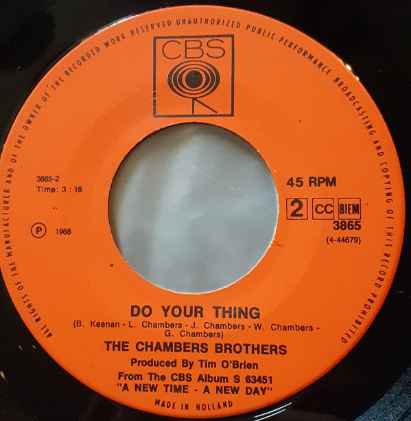The Chambers Brothers -I Can't Turn You Loose / Do Your Thing