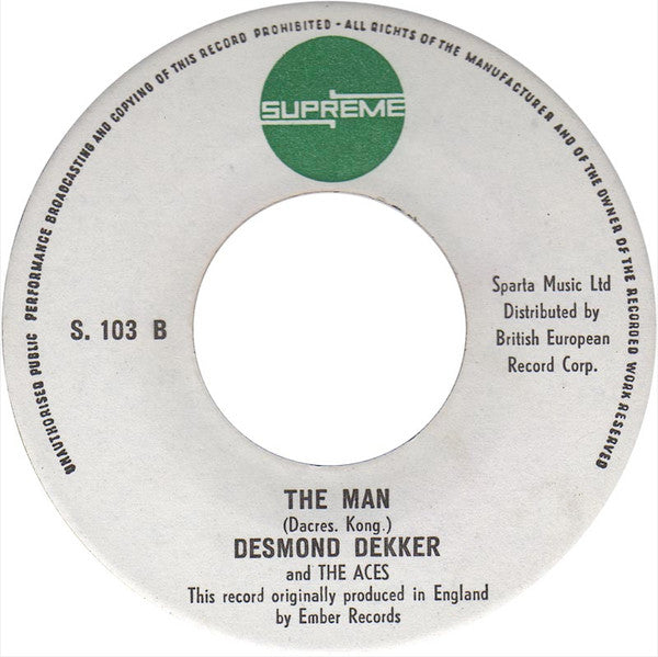 Desmond Dekker & The Aces -Israelites