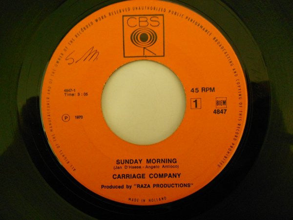 Carriage Company -Sunday Morning
