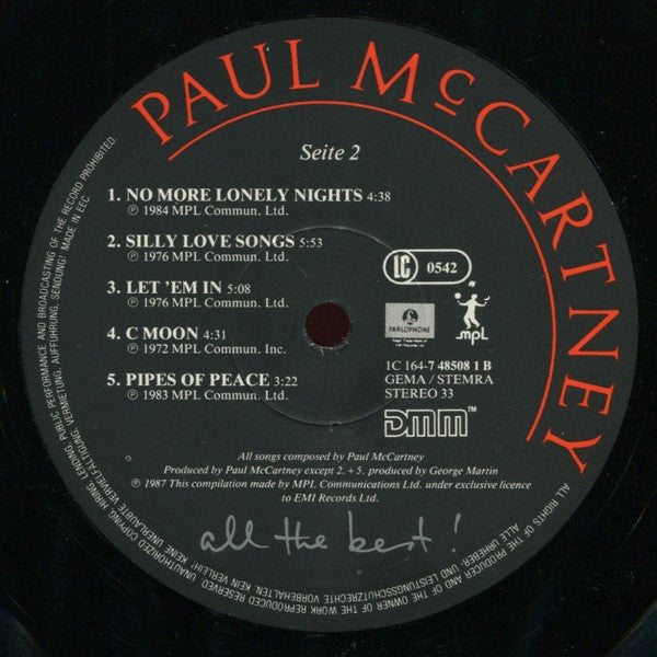 Paul McCartney -All The Best !