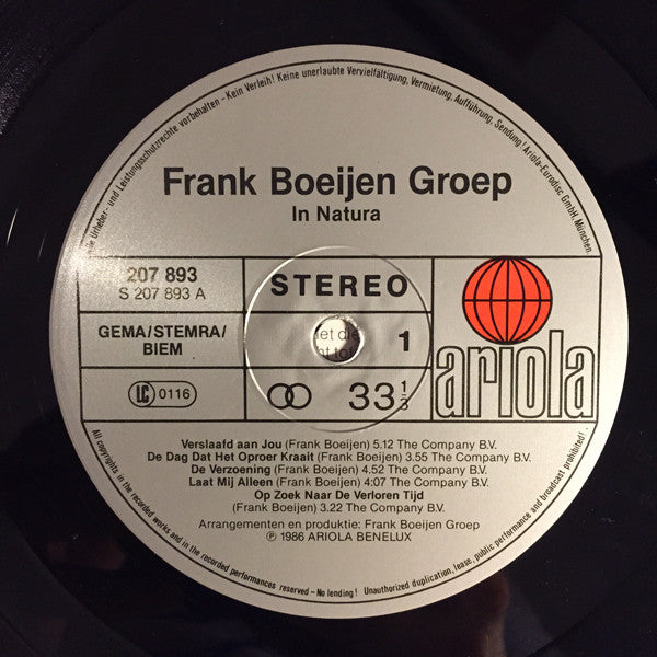Frank Boeijen Groep -In Natura