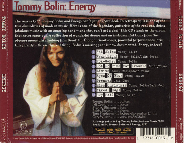 Tommy Bolin • Energy (12) -Energy
