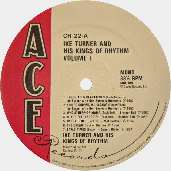 Ike Turner's Kings Of Rhythm - Ike Turner's Kings Of Rhythm Volume 1