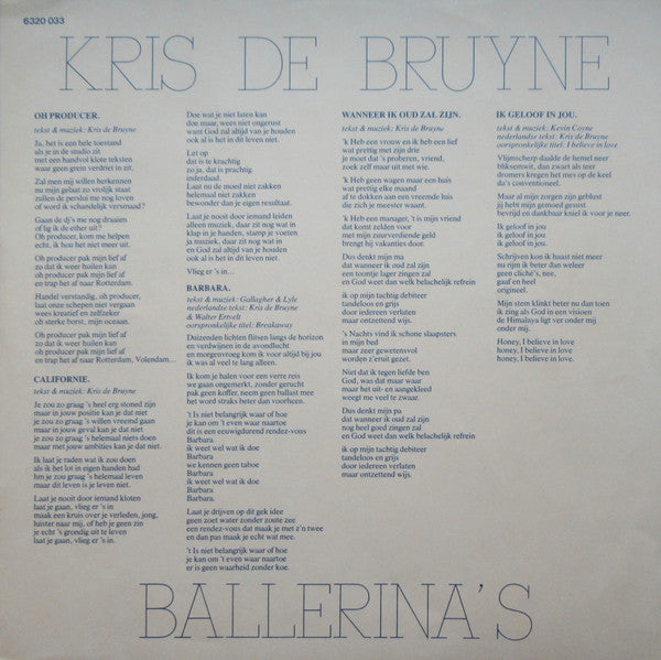 Kris De Bruyne -Ballerina's