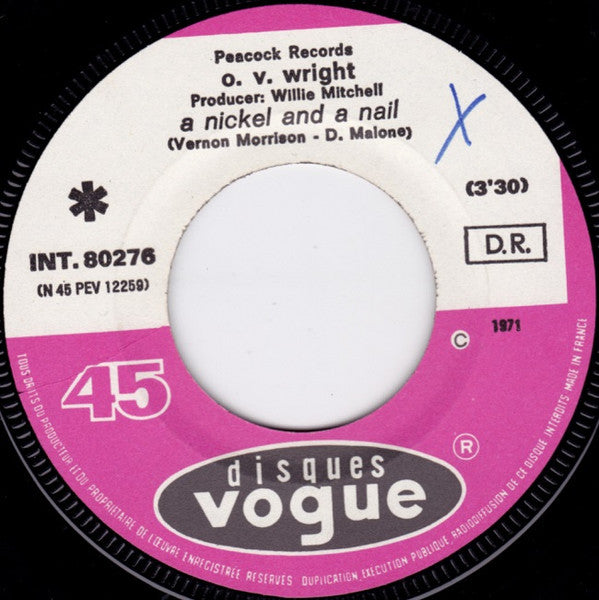 O.V. Wright -A Nickel And A Nail