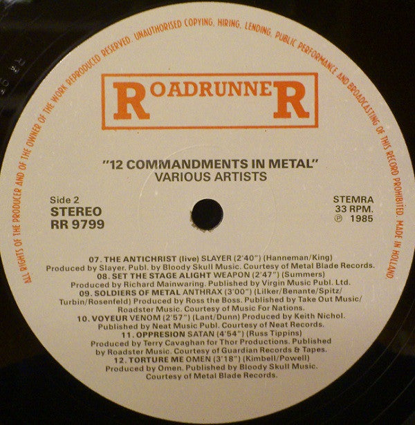 Various - 12 Commandments In Metal