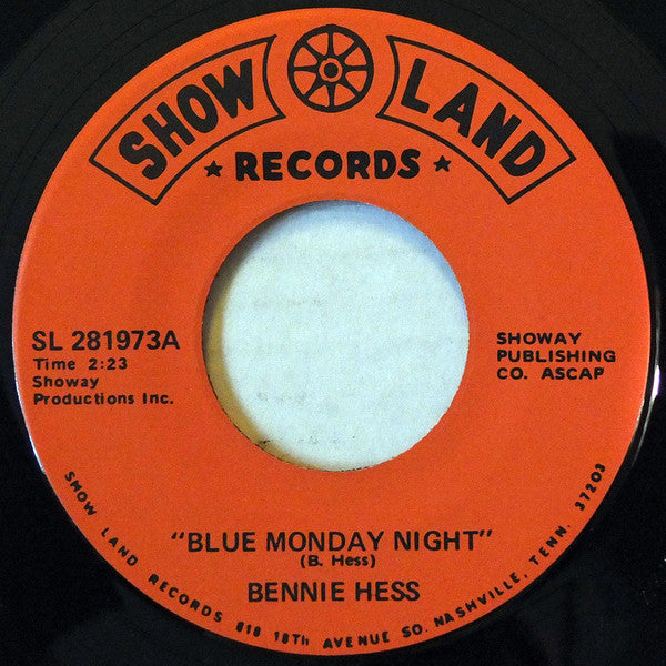 Bennie Hess -Blue Monday Night