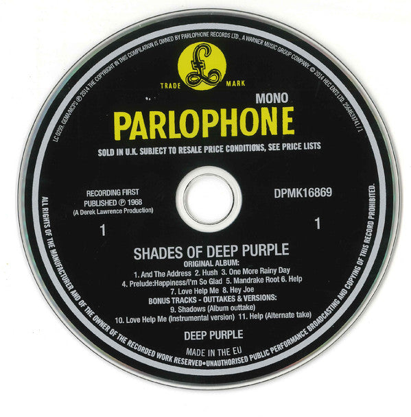 Deep Purple -Hard Road: The Mark 1 Studio Recordings 1968-69
