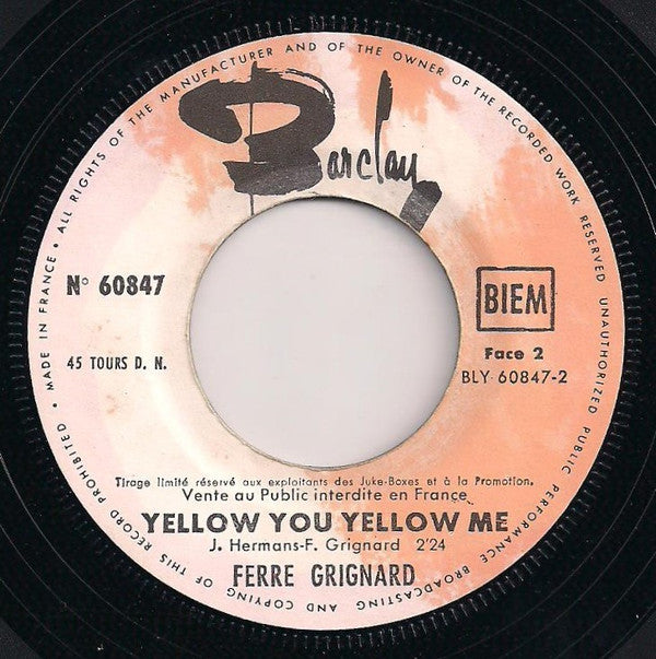 Ferre Grignard -La, Si, Do / Yellow You Yellow Me
