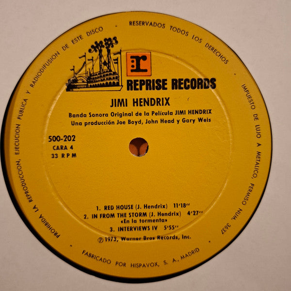 Jimi Hendrix - Banda Sonora Original De La Película Jimi Hendrix